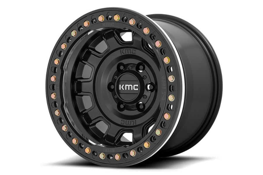 KMC WHEELS KM236 TANK SERIES BEADLOCK WHEEL 17X9 5X5 38MM OFFSET BLACK
