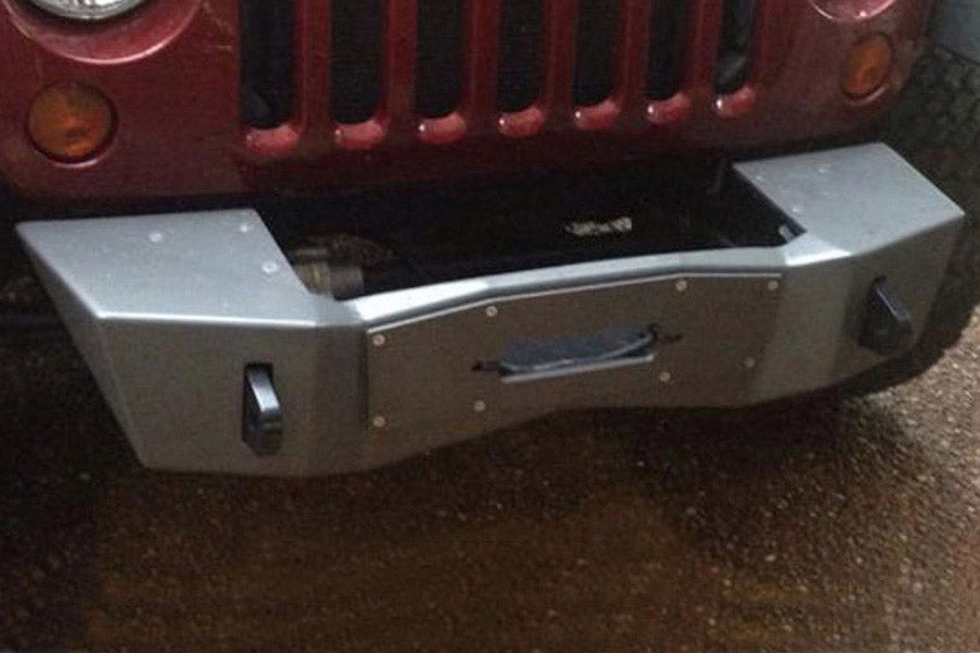 Nemesis Industries Notorious Front Bumper w/ Winch Plate Centered Drum - Texture Black Powder Coating