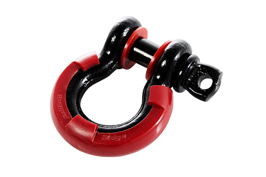 Rugged Ridge D-Shackle Isolator 3/4 Inch Kit, Red Pair