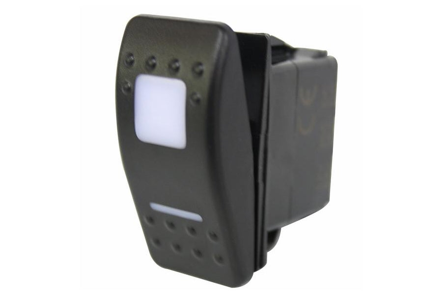 Bulldog Winch LED On/Off Rocker Switch - White