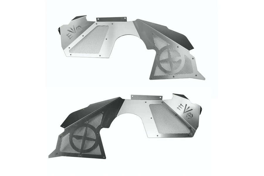 Evo Manufacturing Front Vented Inner Fenders for Double Throwdown Suspensions - Black