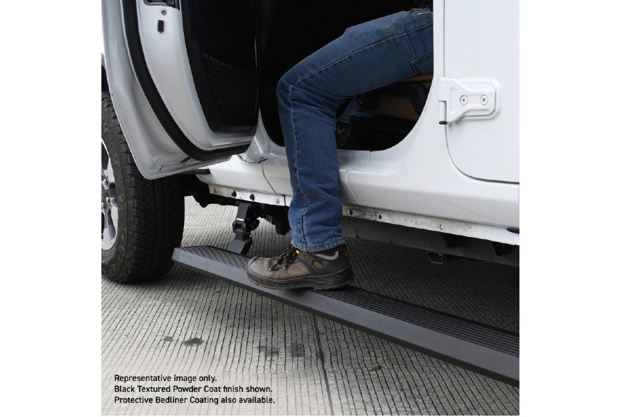 Go Rhino E-Board E1 Electric Running Board Kit, Textured Black, Cab Length