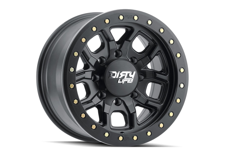 DIRTY LIFE DT-1 9303 SERIES BEADLOCK WHEEL, 17X9 8X6.5 -12MM - MATTE BLACK