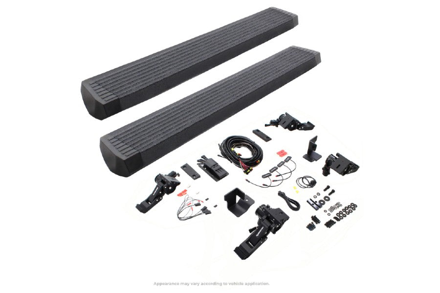 Go Rhino E-Board E1 Electric Running Board Kit, Textured Black, Cab Length