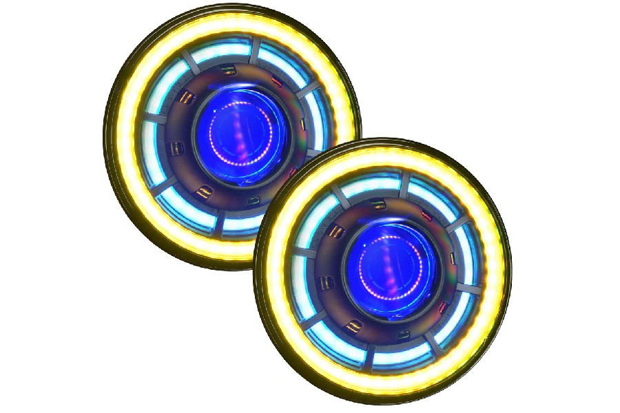 ORACLE Oculus 7In ColorSHIFT Bi-LED Projector Headlights w/No Controller