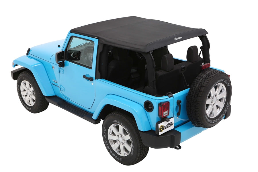 Bestop Trektop Slantback Soft Top - Twill Black