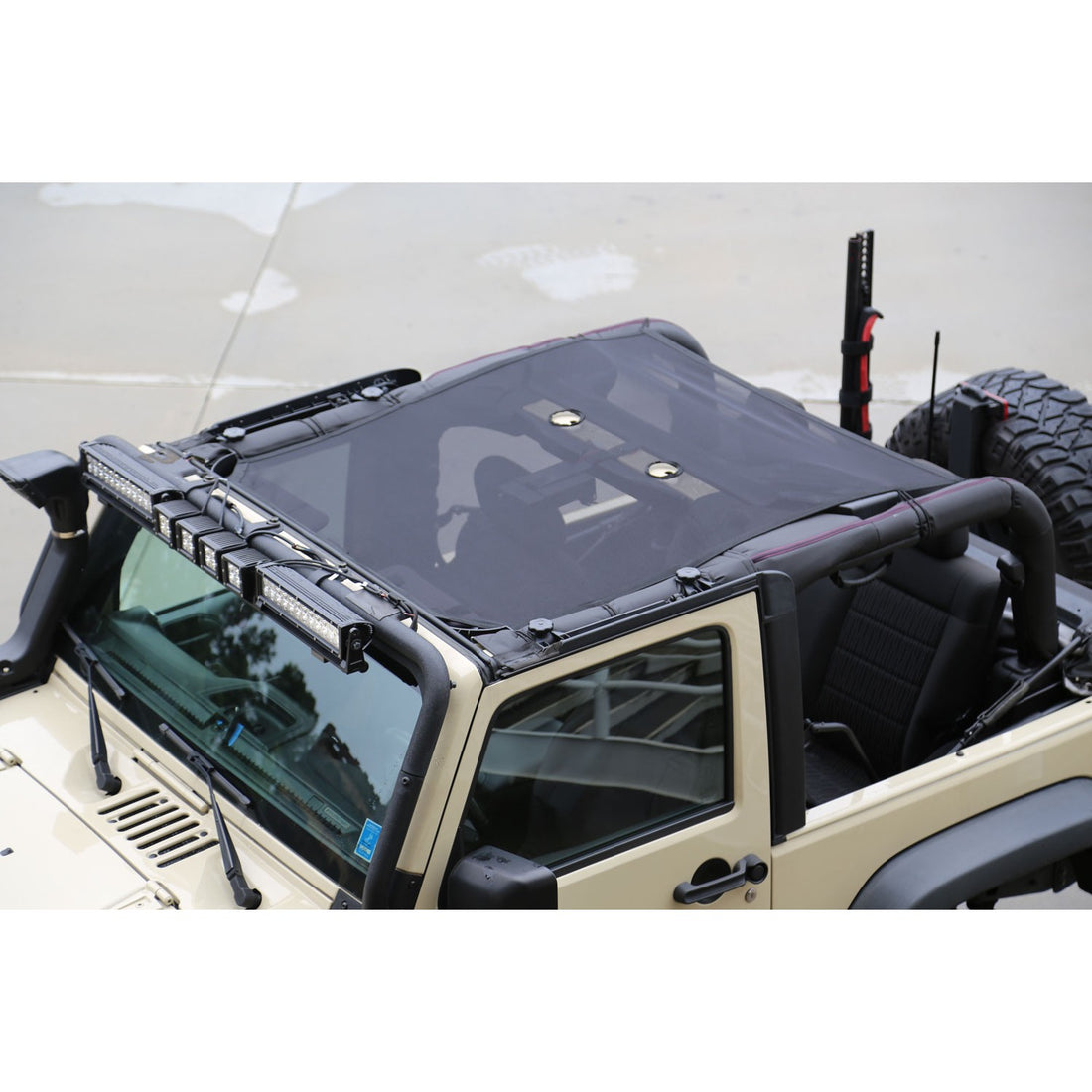 Rugged Ridge Eclipse Sun Shade, Black