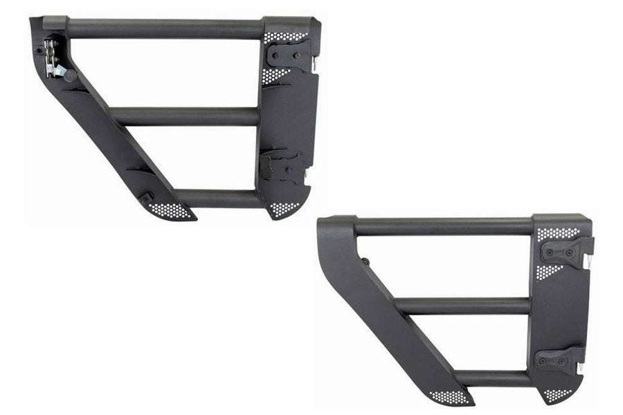 Go Rhino Trailline Rear Tubular Doors - Textured Black