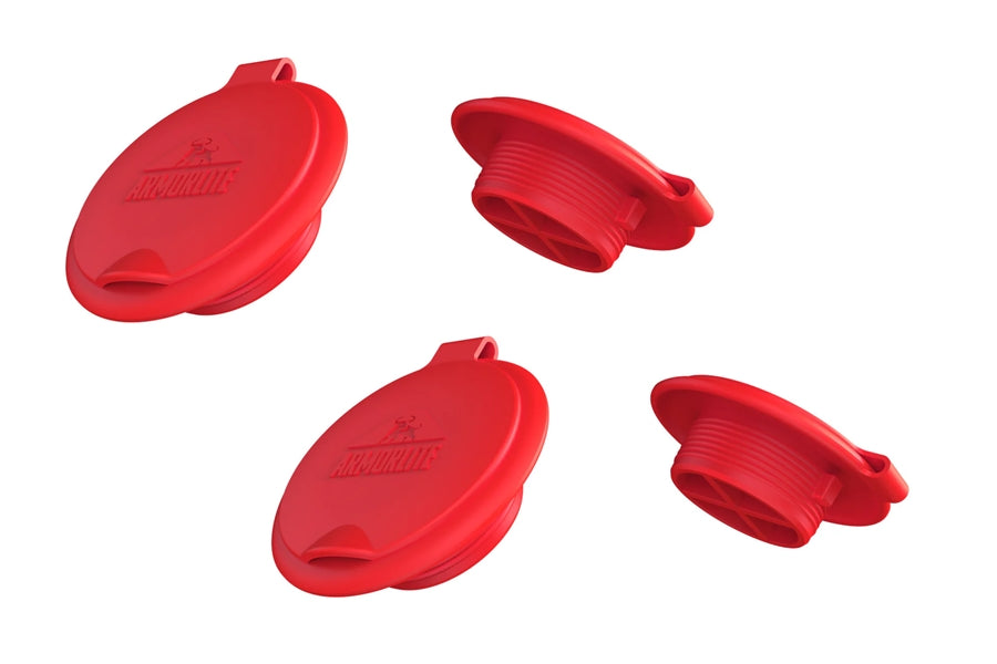 ArmorLite Drain Plug Set, Red - 4pcs