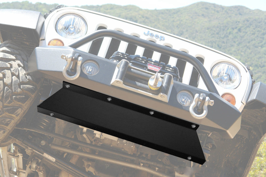 LOD Signature Series Shorty Front Bumper Skid Plate Black Powder Coated