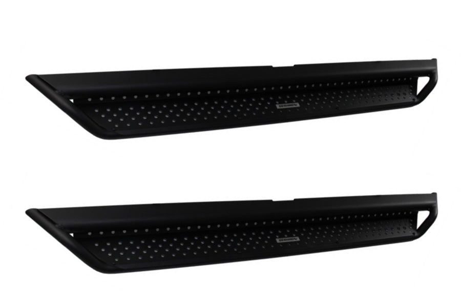 Go Rhino Dominator D1 Side Steps w/ Full-Length Drop Step - Black