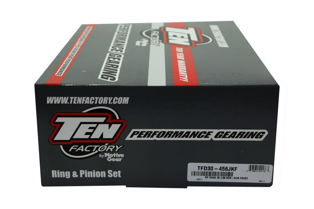 Ten Factory by Motive Gear Dana 30 4.56 Front Ring and Pinion Set