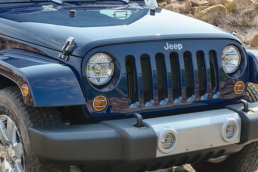 Kentrol 6-Pieces Headlight and Marker Cover Set - Polished Silver