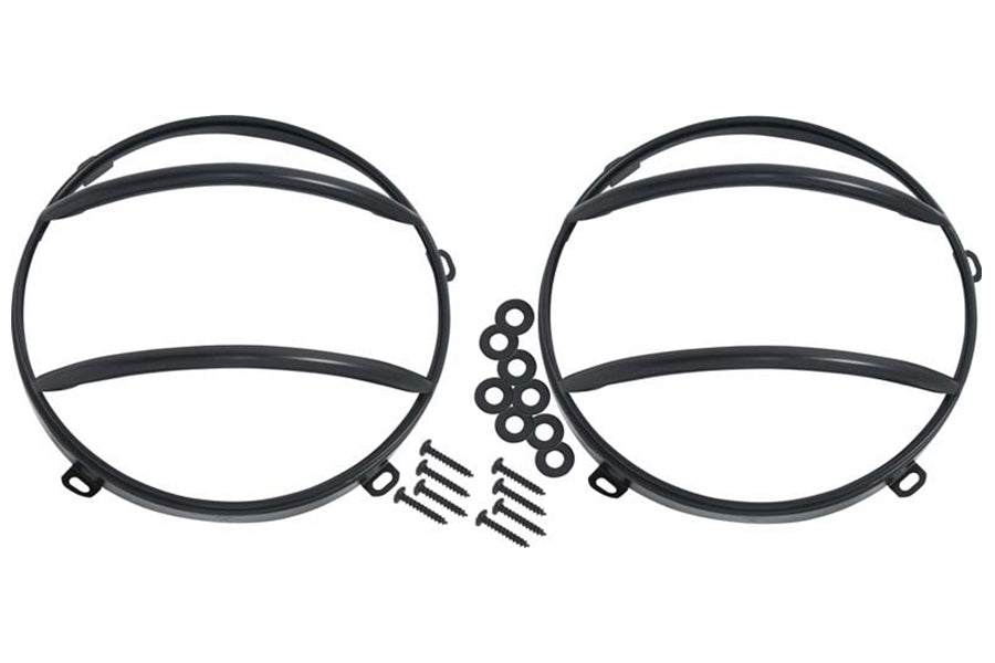 Kentrol 6-Pieces Headlight and Marker Cover Set - Powdercoat Black