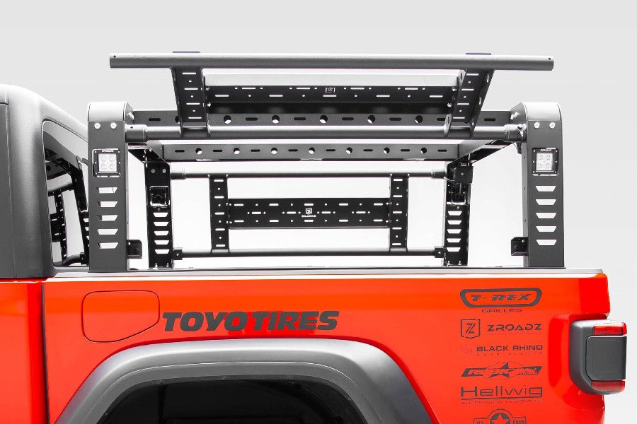 ZROADZ Overland Access Rack W/ Two Lifting Side Gates, For use on Factory Rail