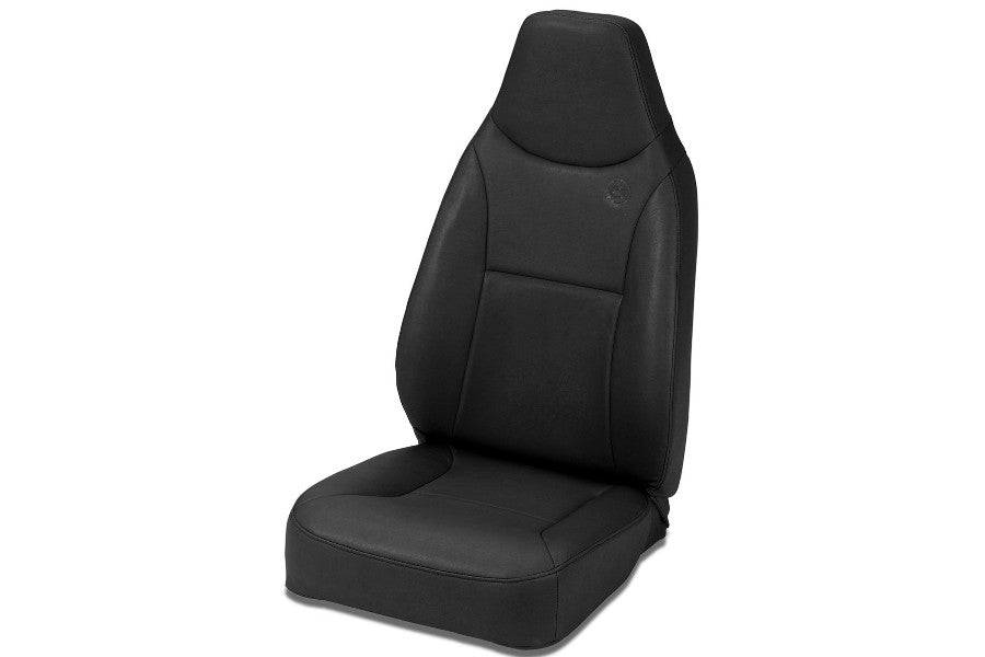 Bestop Trailmax II Standard Front Seat - All Vinyl, Black Denim