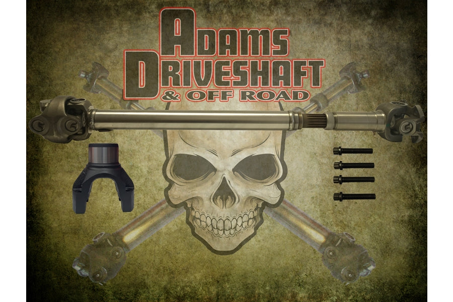 Adams Driveshaft 1350 Half Round Solid Front CV Driveshaft