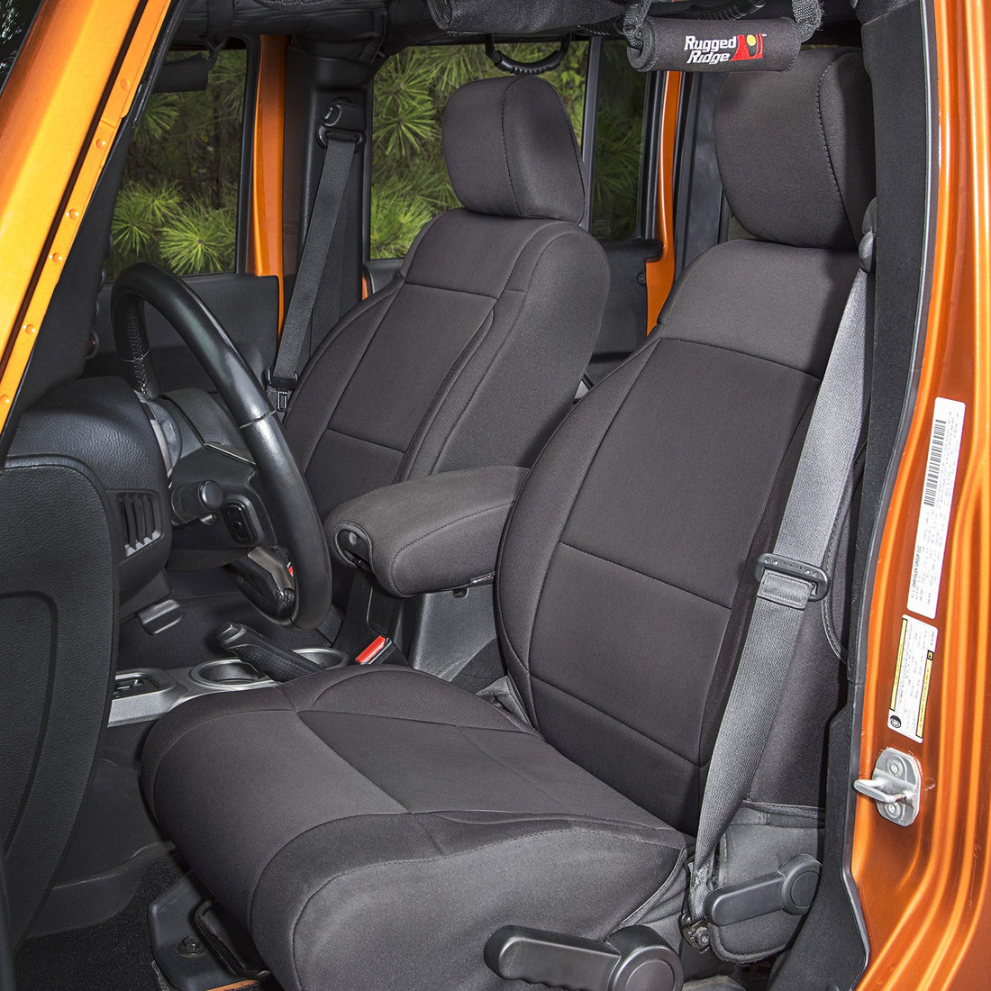 Rugged Ridge Neoprene Front Seat Covers Black