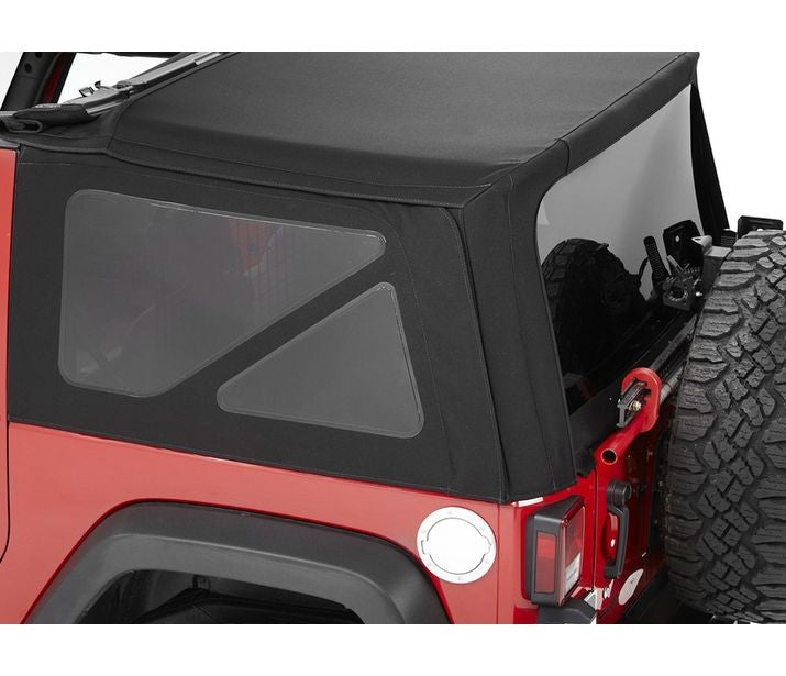 Bestop SuperTop NX Soft Top Replacement Tinted Window Kit Black Twill