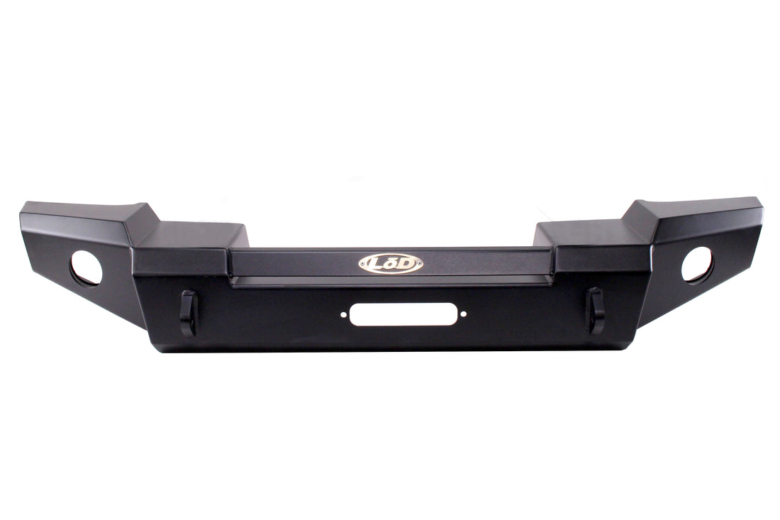 LOD Signature Series Full Width Front Bumper w/NO GUARD Black Powder Coated