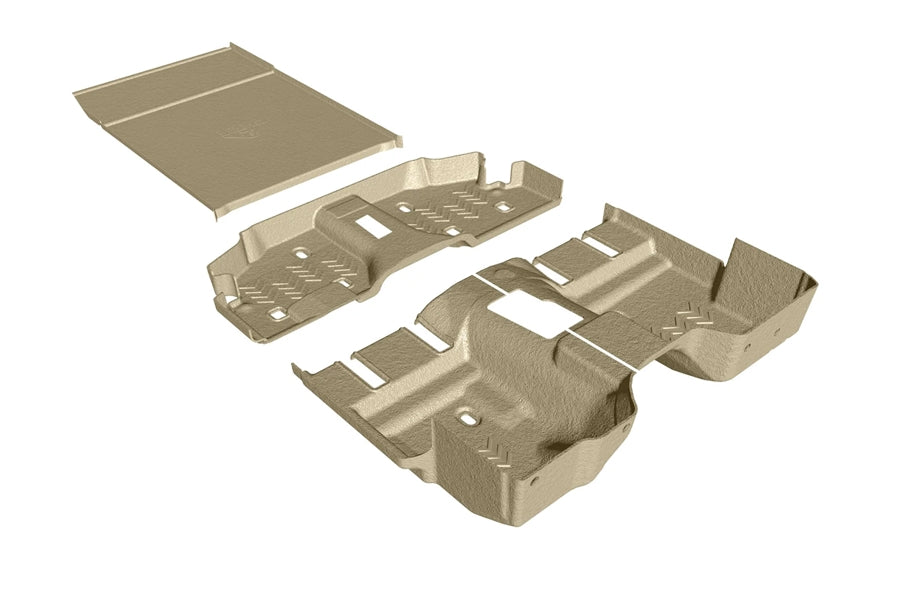 ArmorLite Front and Rear Floor Kit w/ Cargo Mat - Desert Khaki