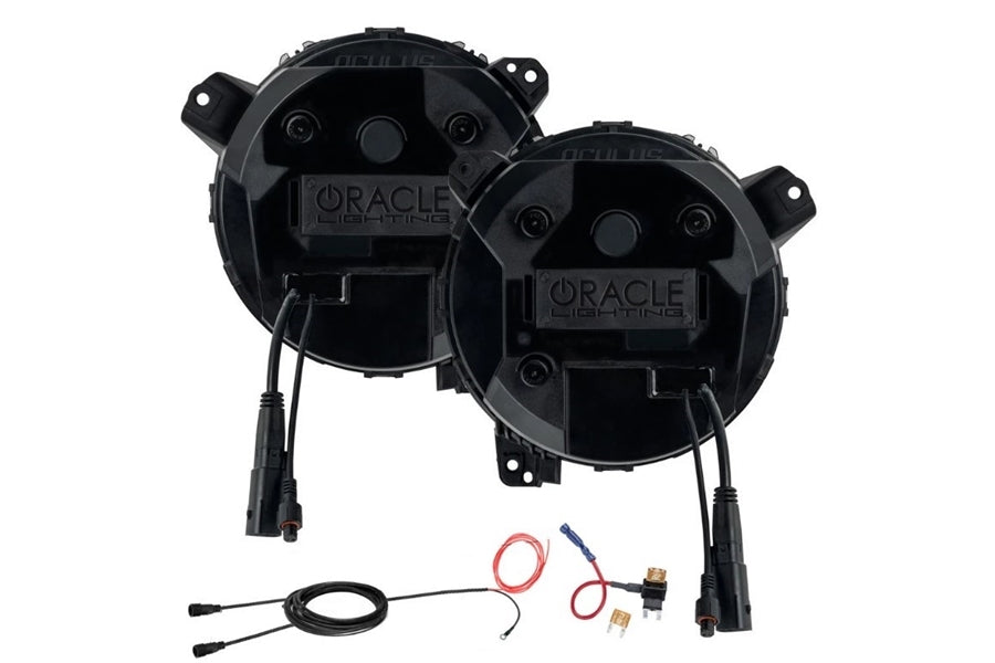 Oracle Oculus Bi-LED Projector Headlights - Satin Silver