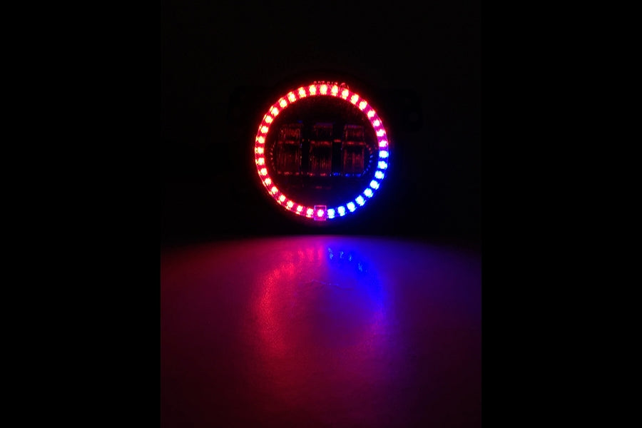 Quake LED Tempest Series 7in HD RGB Headlight/Fog Light Kit