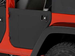 Bestop Fabric Lower Rear Half Doors Black Diamond