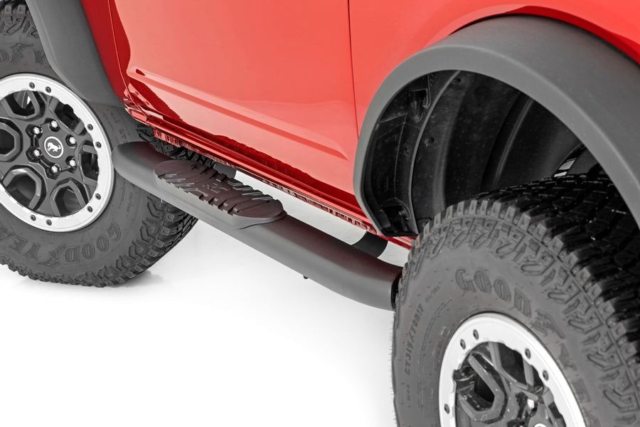 Rough Country Oval Nerf Steps - Black