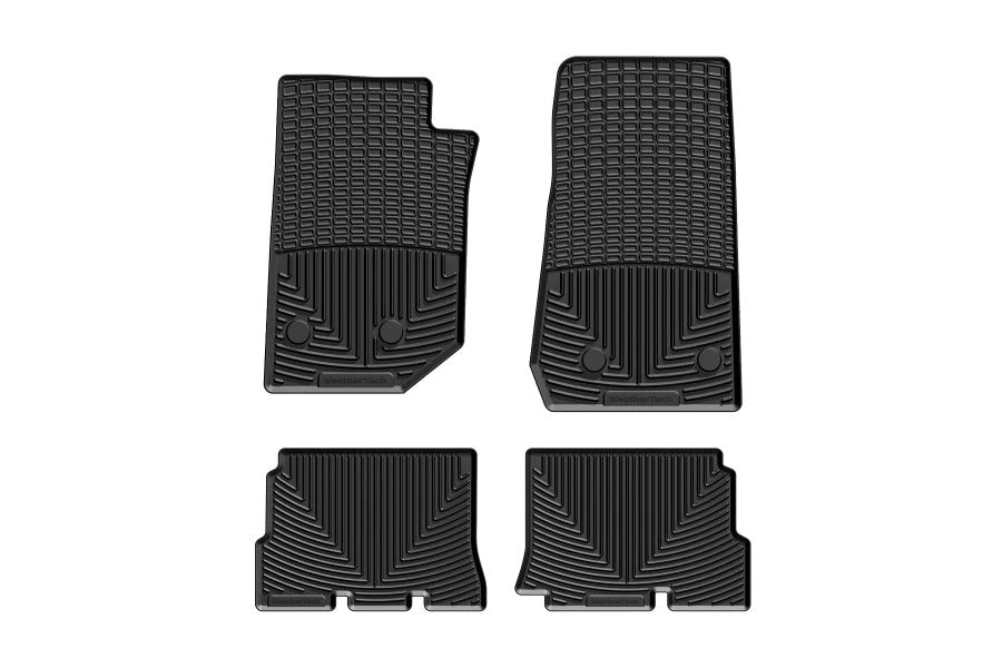 WeatherTech Front and Rear All-Weather Floor Mat Black Package