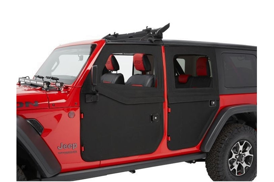 Bestop Full Fabric Rear Doors, 2-Piece - Black Diamond
