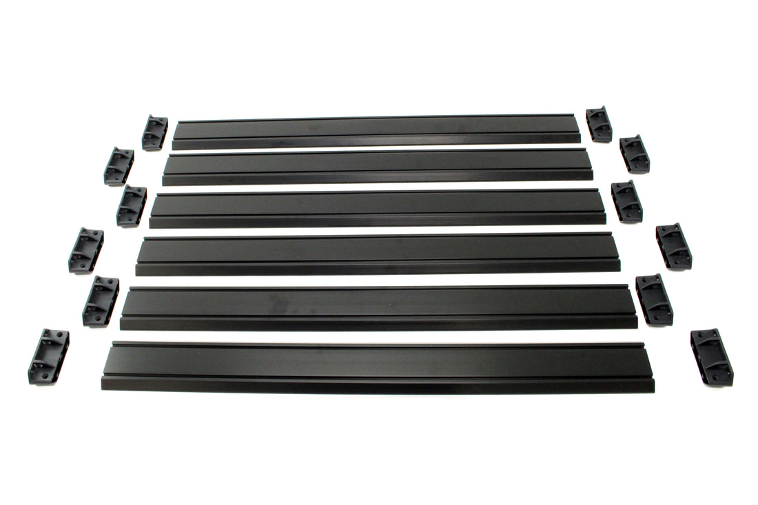 Teraflex Nebo Roof Rack Cargo Slat Kit -Black 6 Piece