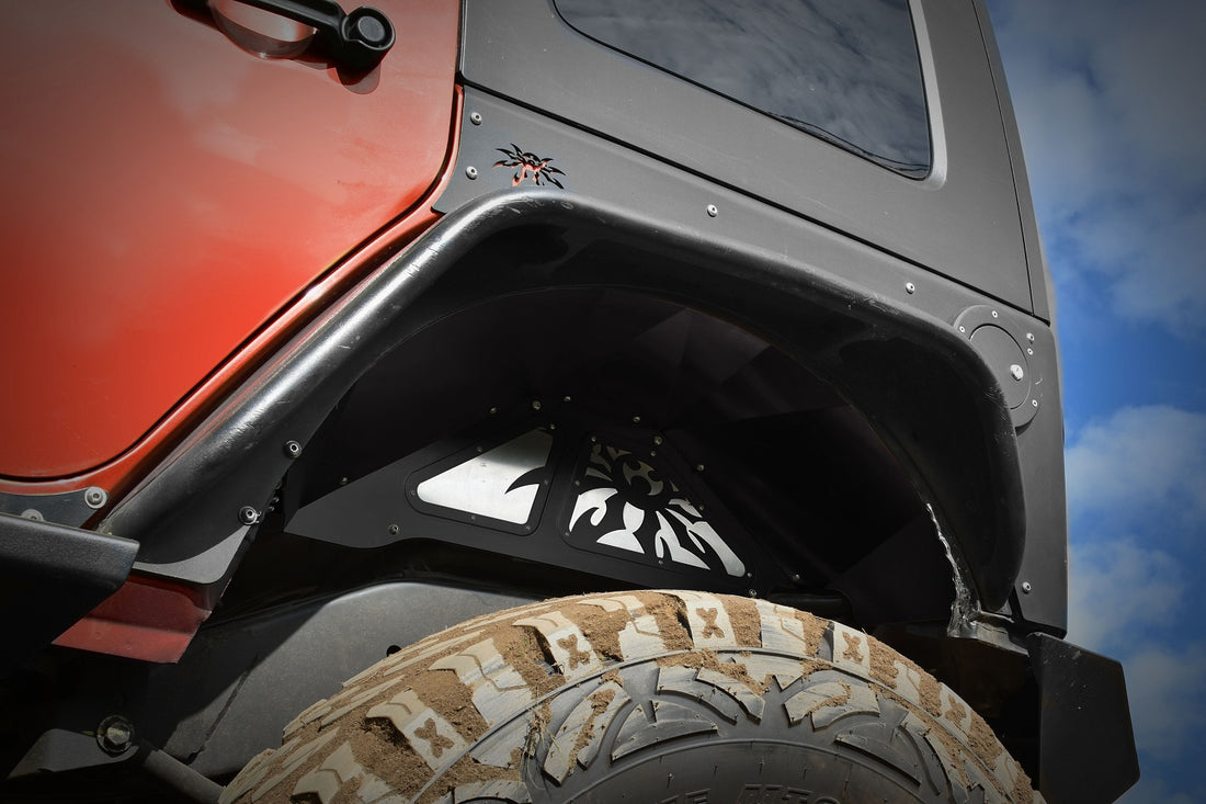 Poison Spyder Rear Inner Fenders - Black