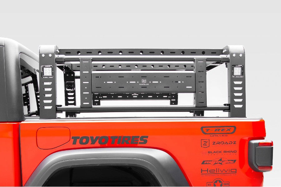 ZROADZ Overland Access Rack W/ Two Lifting Side Gates, For use on Factory Rail