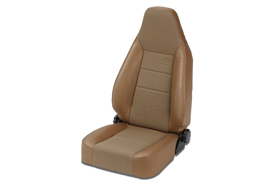 Bestop Front Trailmax II Sport Seat w/ Center Fabric Insert - Spice