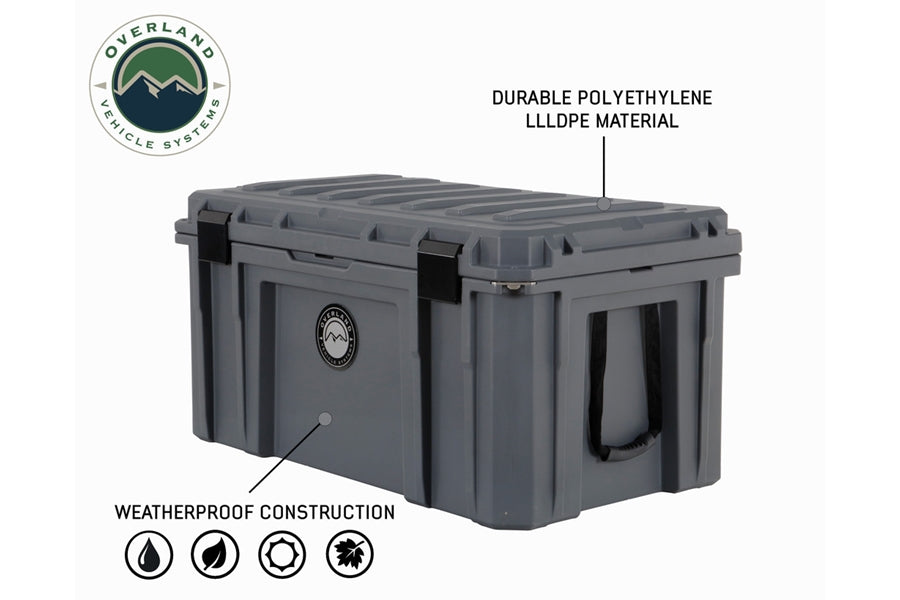 Overland Vehicle Systems Dry Storage Box, Dark Grey -169 QT