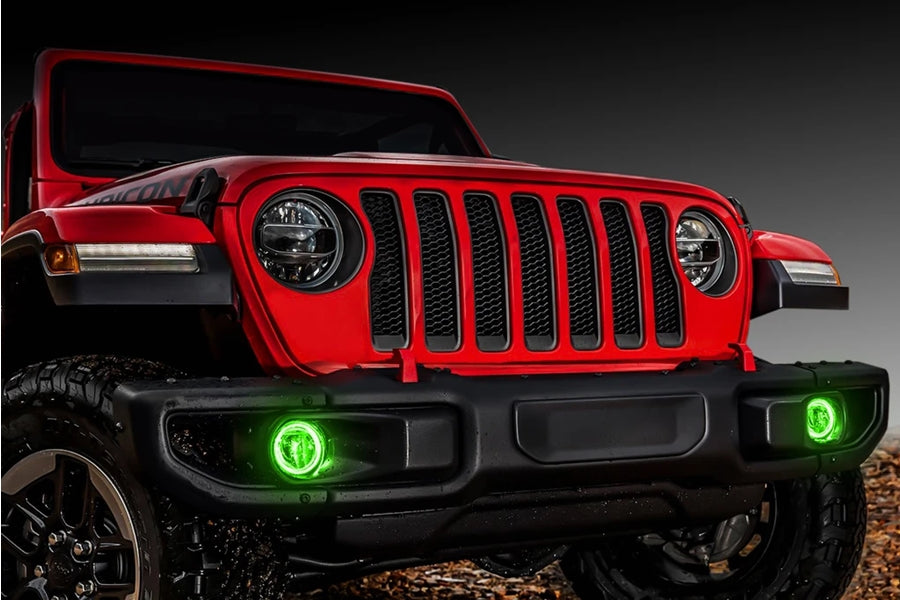 Oracle LED Surface-Mount Fog Light Halo Kit - Green