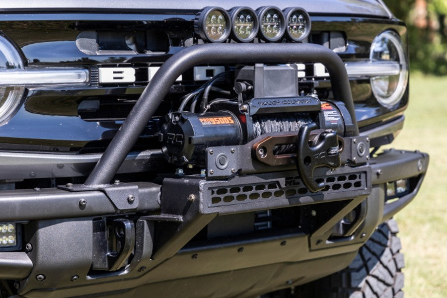 Rough Country Safari Bar Kit OE Modular Steel Bumper 3in OSRAM Angle Wide Series