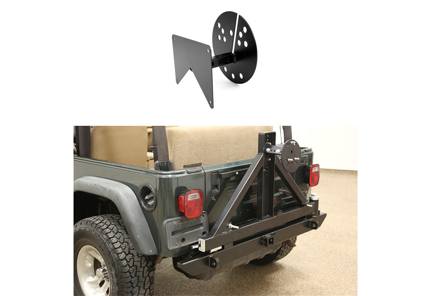 Rock Hard 4x4 Rear Bumper w/ License Plate Relocation Bracket