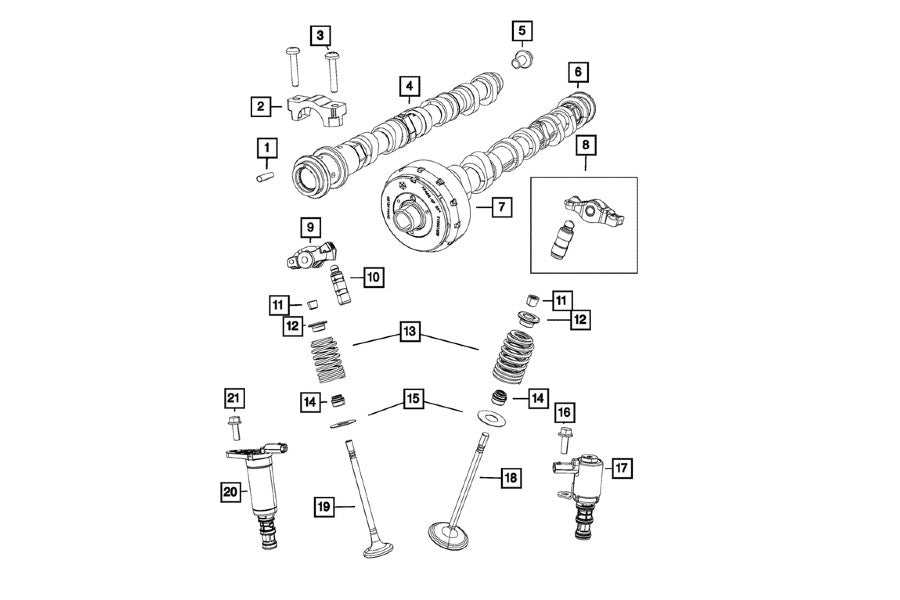 Mopar Rocker Arm Assembly Includes Lash Adjuster