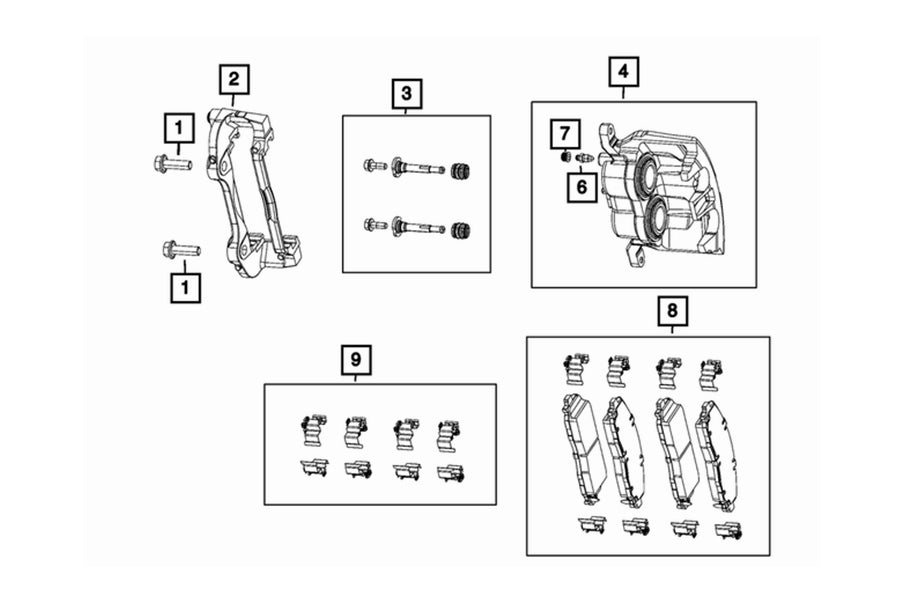 Mopar Standard Front Brake Pad Kit
