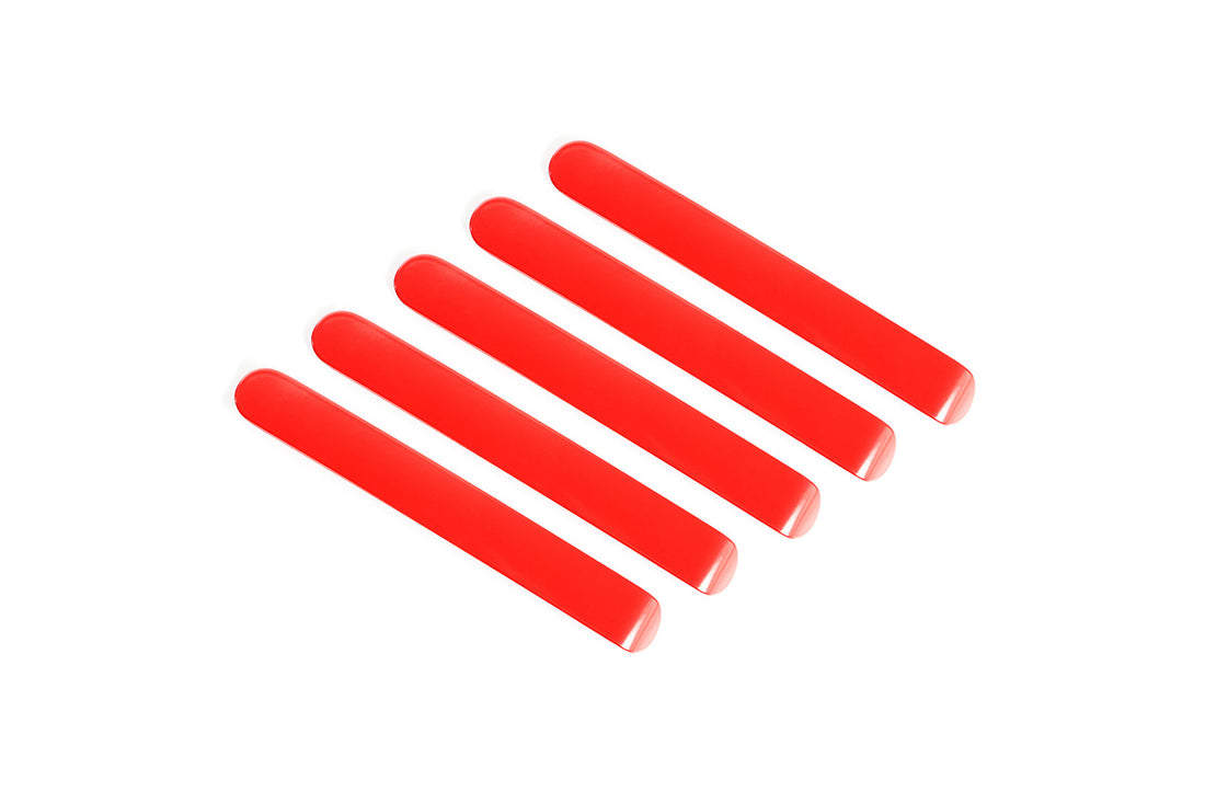 Rugged Ridge Door Handle Inserts, Red