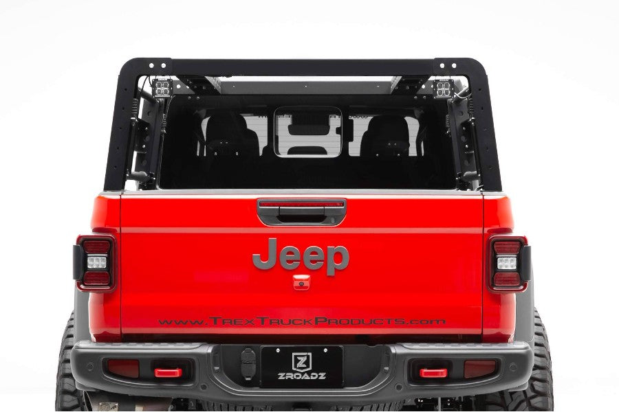 ZROADZ Overland Access Rack W/ Two Lifting Side Gates, For use on Factory Rail