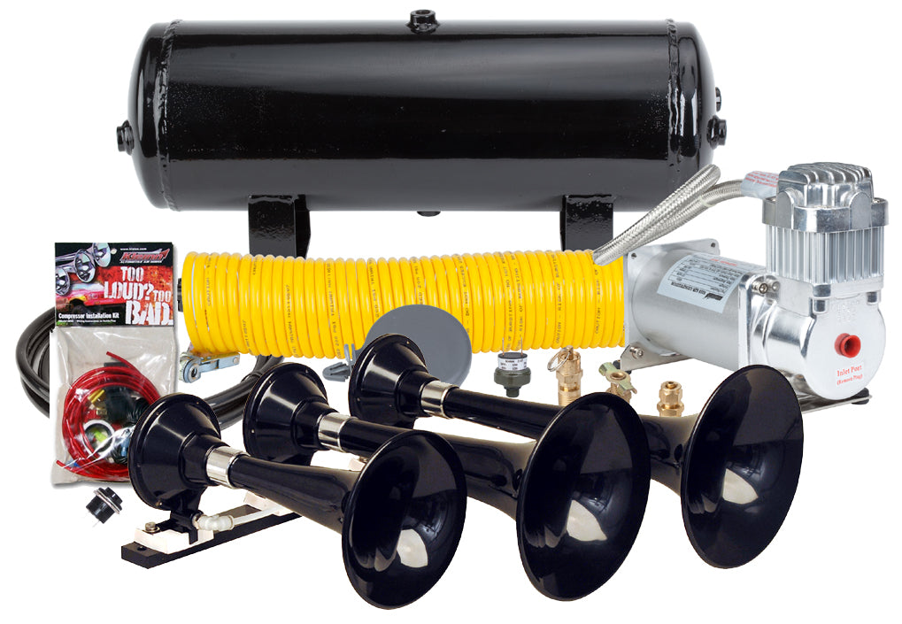Kleinn Triple Air Horn Kit Black ABS