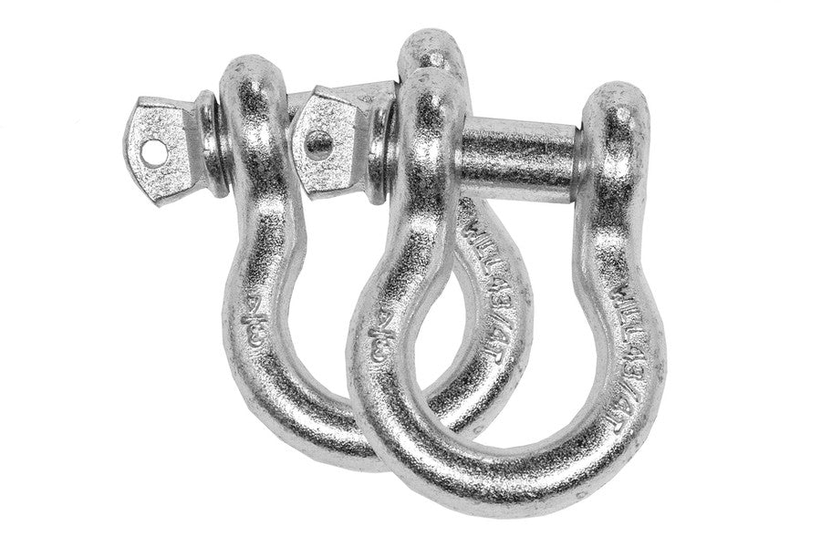 Overland Vehicle Systems Recovery ShacklesD-Ring 3/4in 4.75 Ton Zinc