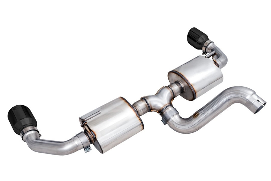 AWE Tread Edition Axleback Dual Exhaust - Diamond Black Tips