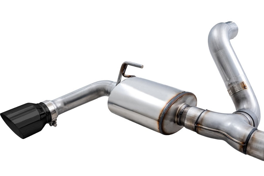 AWE Tread Edition Axleback Dual Exhaust - Diamond Black Tips