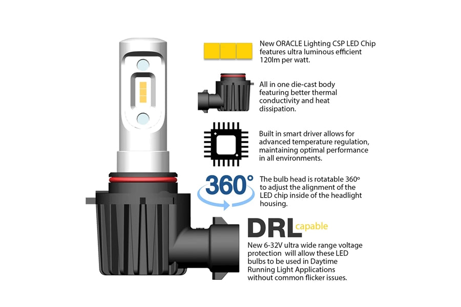 Oracle VSeries Fog Light LED Bulb Conversion Kit
