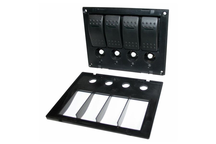 Bulldog Winch 4-Switch Panel w/Lighted Breakers