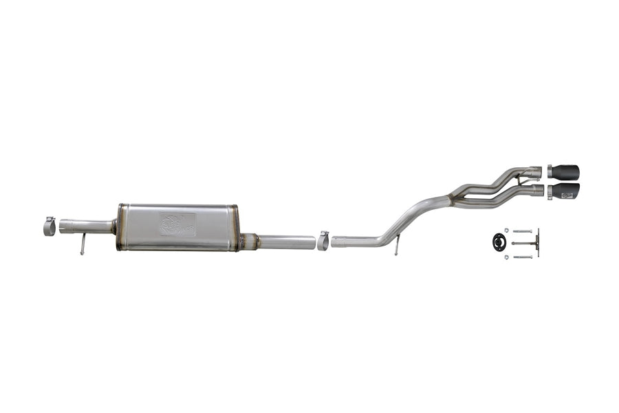 aFe POWER Rebel Series 2.5in Cat-Back Exhaust System w/ Black Tips